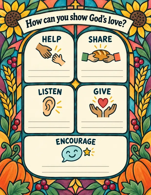 Kids Thanksgiving Windows