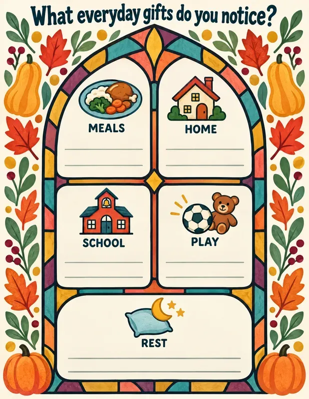 Kids Thanksgiving Windows