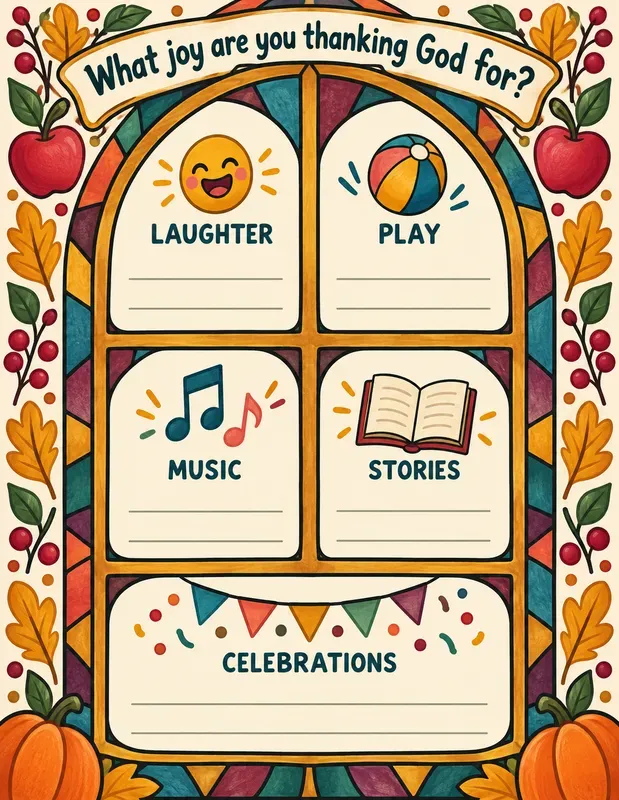 Kids Thanksgiving Windows