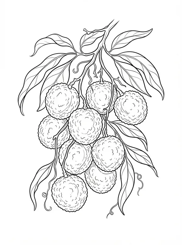 Modern Digital Gouache Coloring Pages