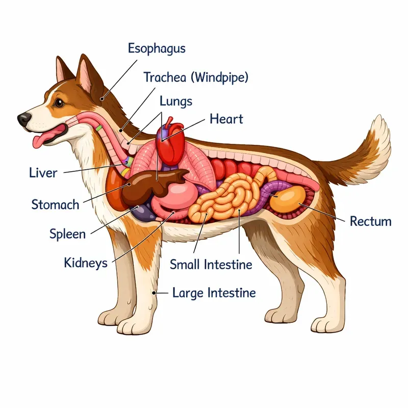 Animal Anatomy Educational Diagrams