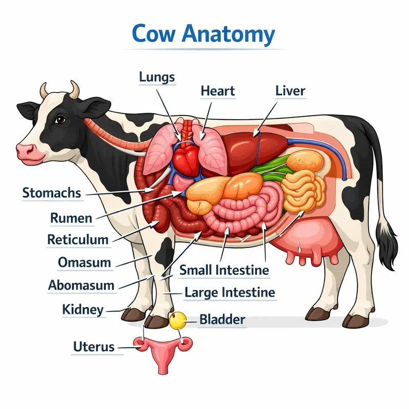 Animal Anatomy Educational Diagrams