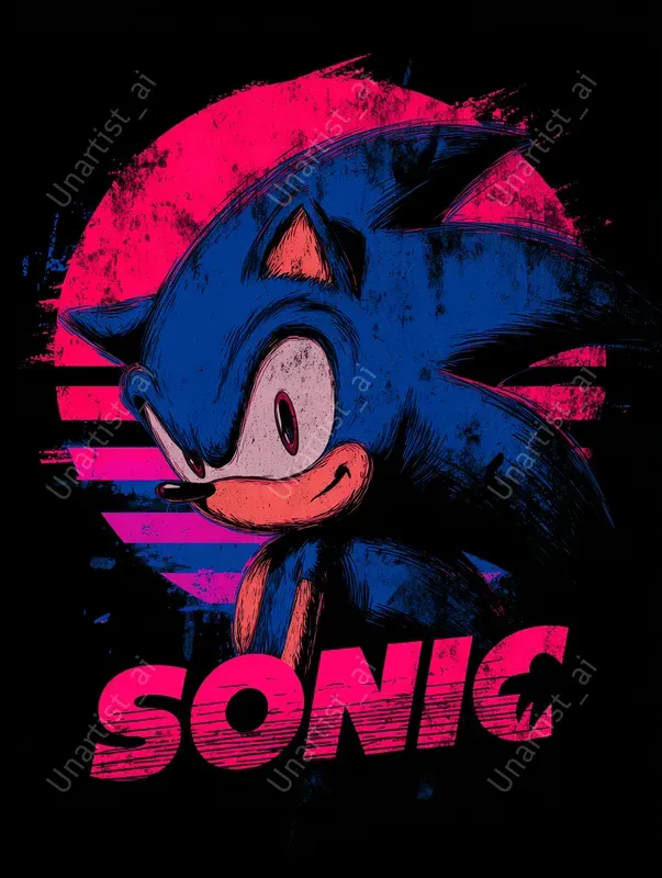 Tshirt Synthwave Character Designs