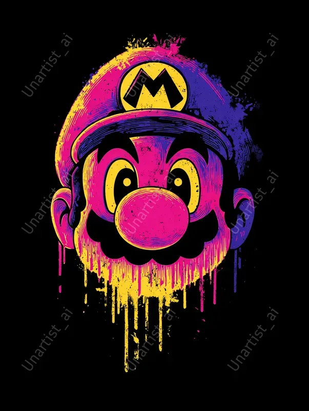 Tshirt Synthwave Character Designs