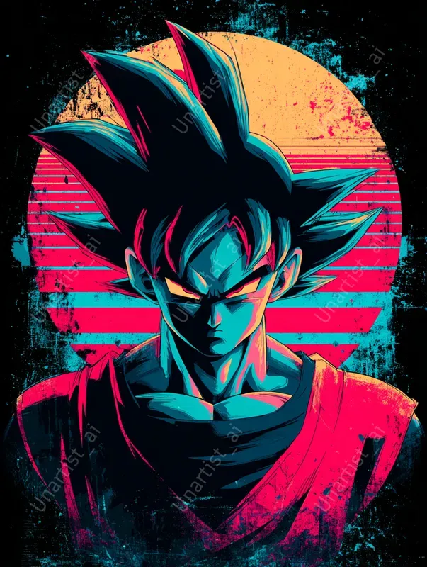 Tshirt Synthwave Character Designs