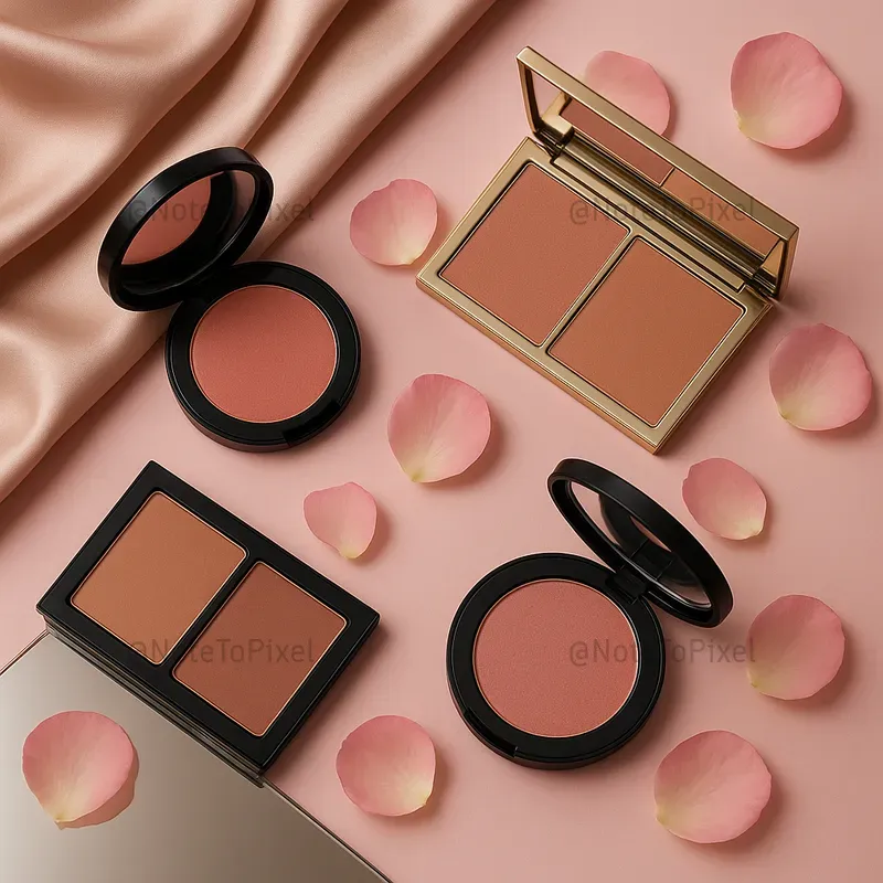 Luxury Makeup Editorial Flatlays