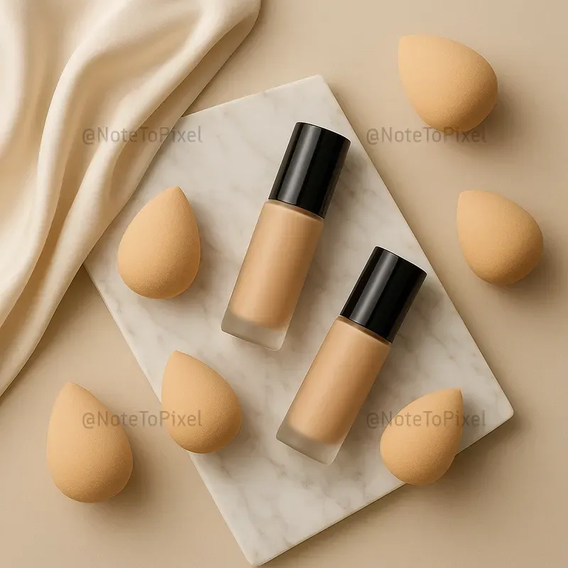 Luxury Makeup Editorial Flatlays