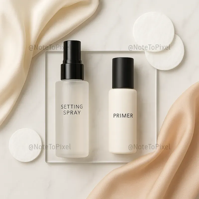 Luxury Makeup Editorial Flatlays