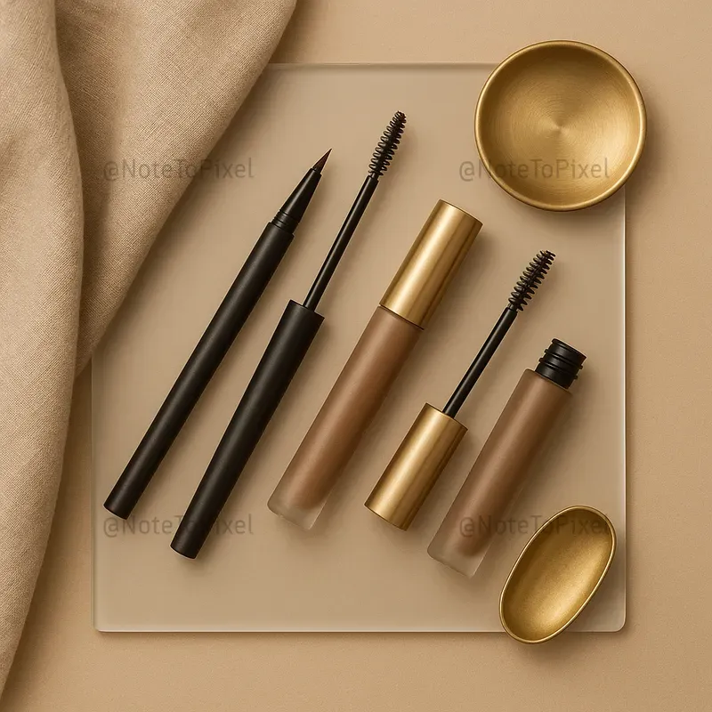 Luxury Makeup Editorial Flatlays