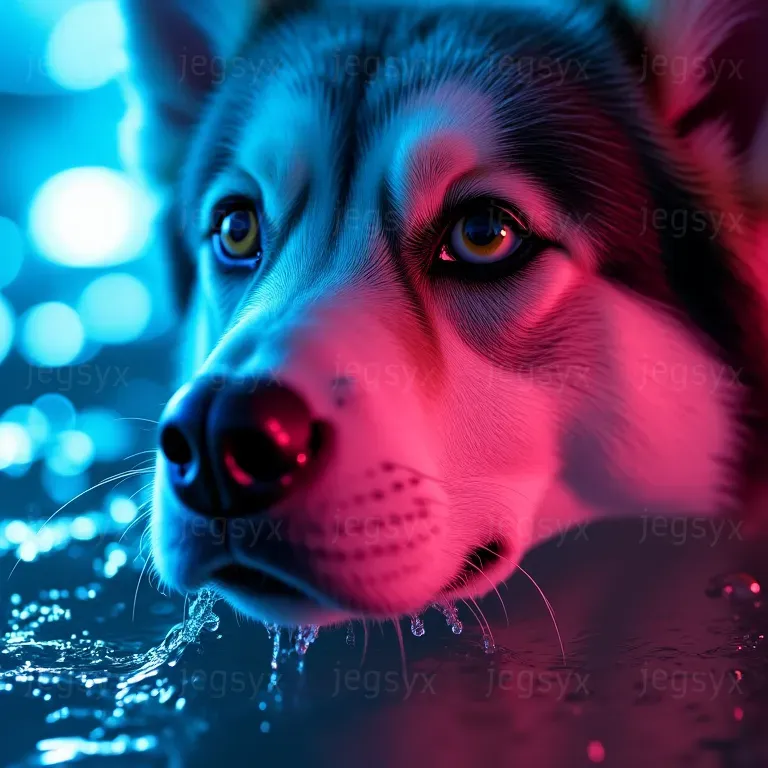 Hyperrealistic Neon Photoshoots