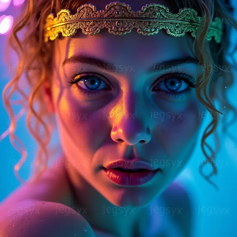 Hyperrealistic Neon Photoshoots