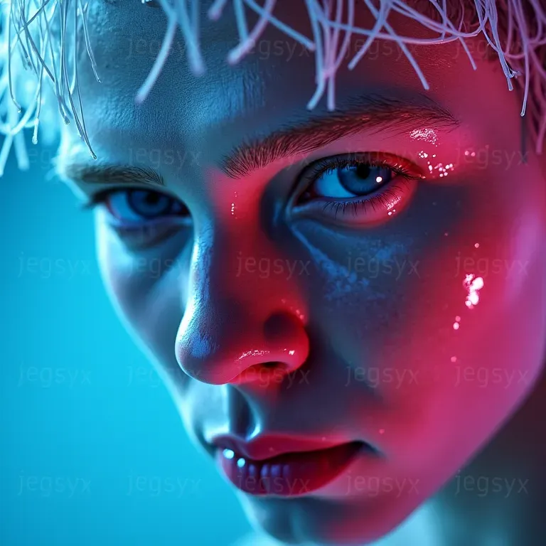 Hyperrealistic Neon Photoshoots