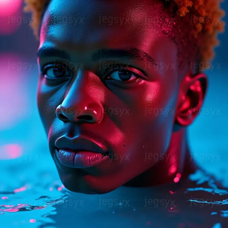 Hyperrealistic Neon Photoshoots