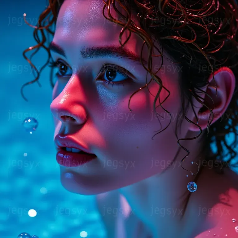 Hyperrealistic Neon Photoshoots