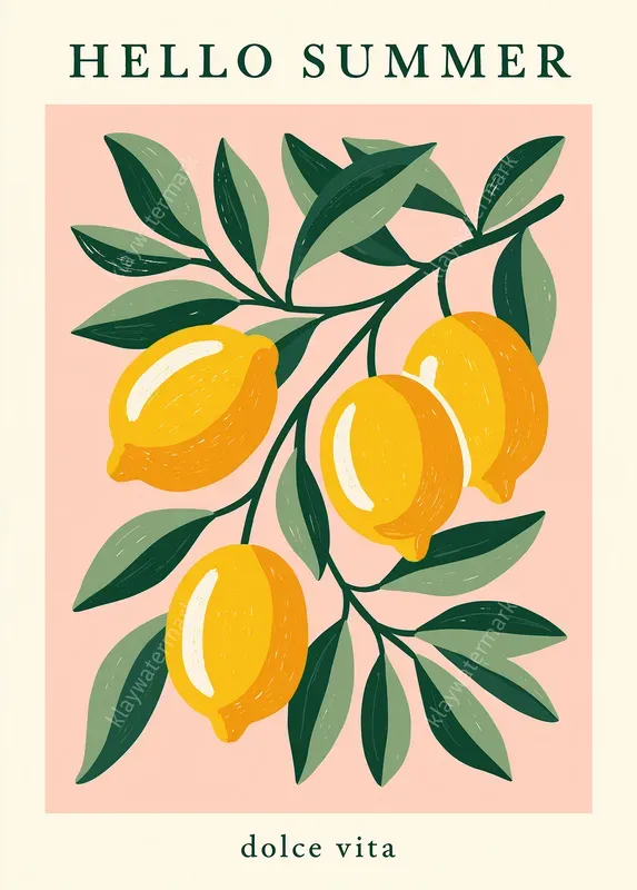 Bold Italian Summer Poster Illustrations