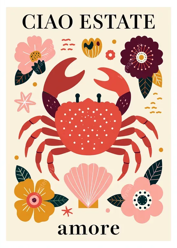 Bold Italian Summer Poster Illustrations