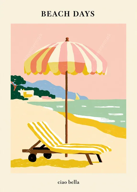 Bold Italian Summer Poster Illustrations