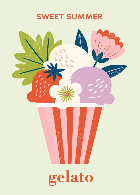 Bold Italian Summer Poster Illustrations