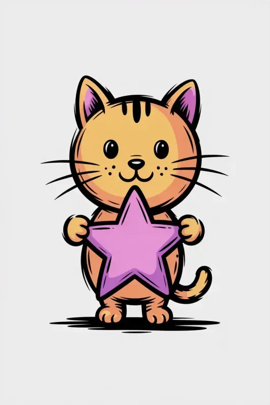 Colored Hand Drawn Doodle Logos