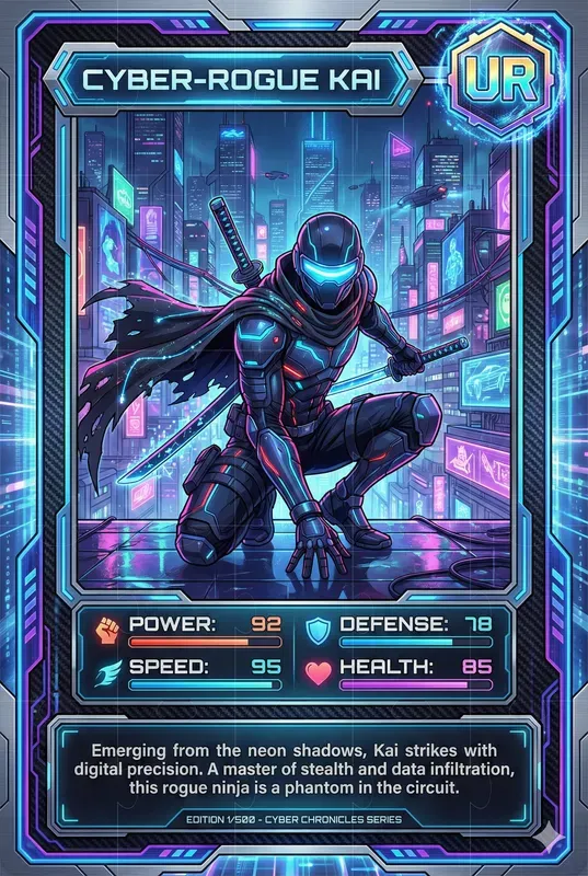 Anime Trading Card Game Designs