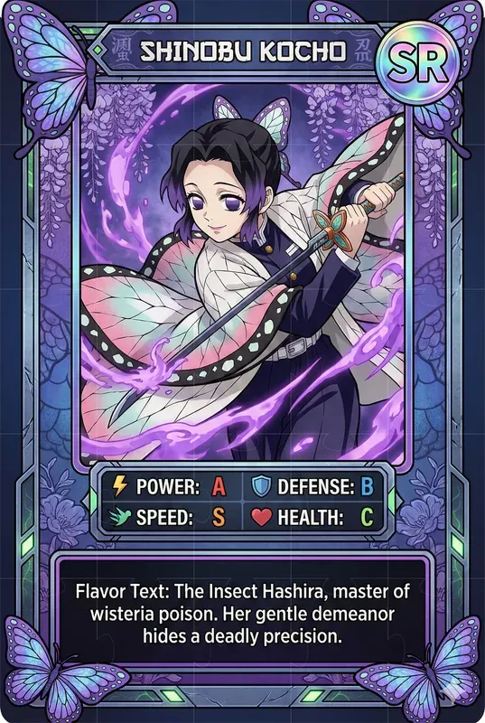 Anime Trading Card Game Designs