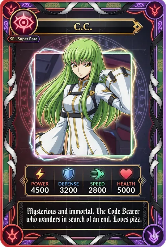 Anime Trading Card Game Designs