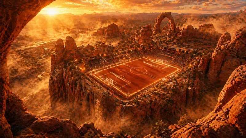 Surreal Soccer Nature Wall Art Posters