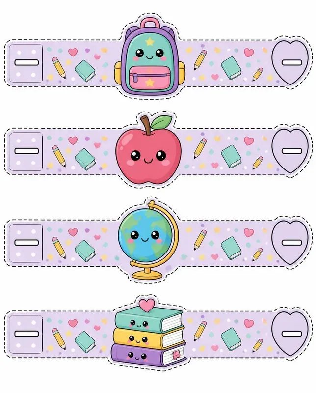 Printable Cute Paper Bracelet Generator