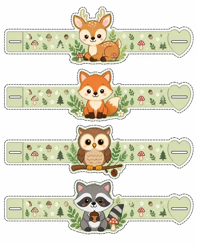 Printable Cute Paper Bracelet Generator