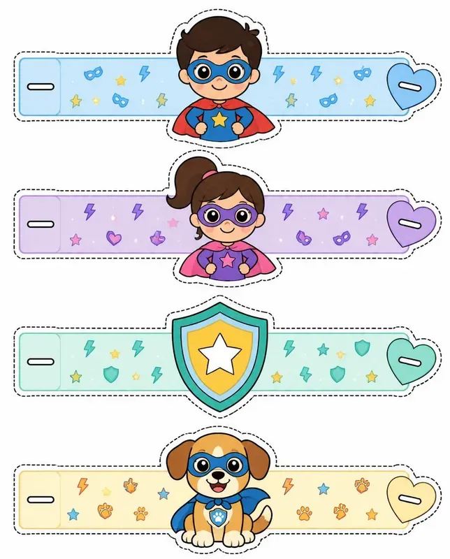 Printable Cute Paper Bracelet Generator