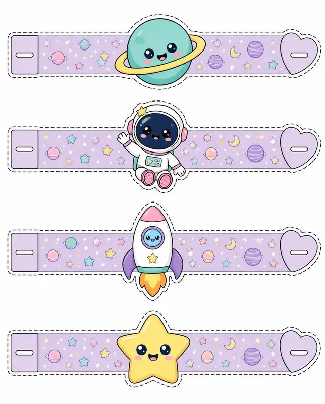 Printable Cute Paper Bracelet Generator