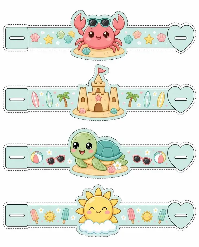 Printable Cute Paper Bracelet Generator