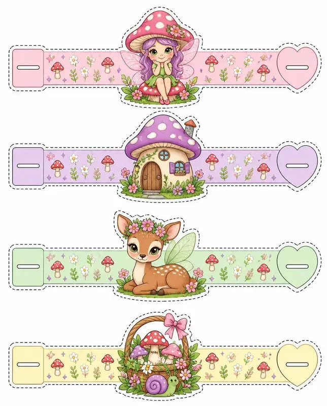 Printable Cute Paper Bracelet Generator
