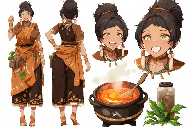 Anime Character Concept Sheets