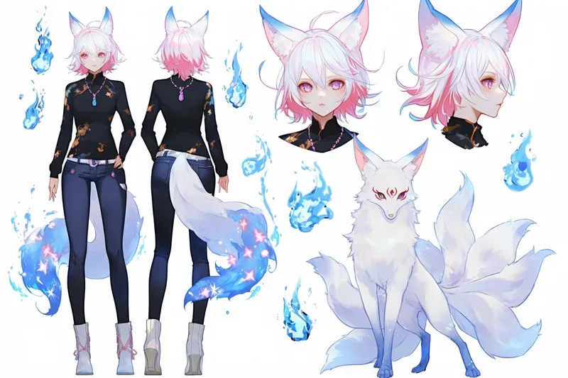 Anime Character Concept Sheets