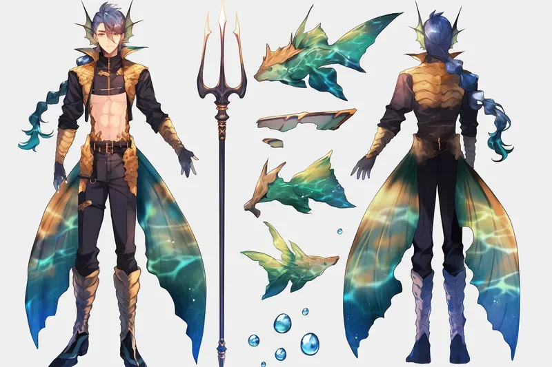 Anime Character Concept Sheets