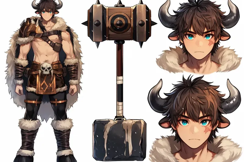 Anime Character Concept Sheets