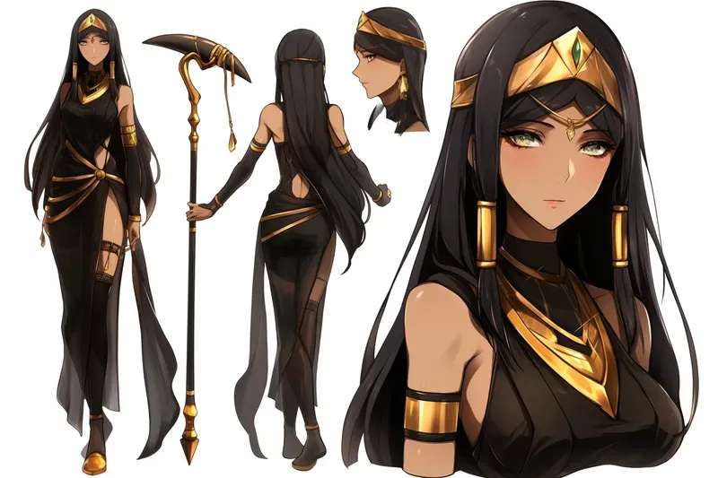 Anime Character Concept Sheets