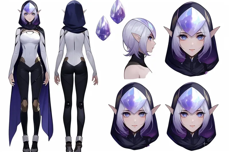 Anime Character Concept Sheets