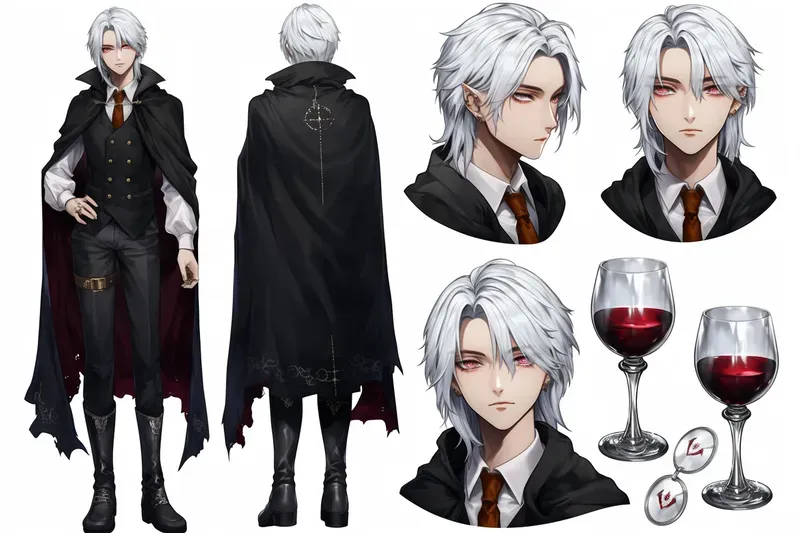 Anime Character Concept Sheets