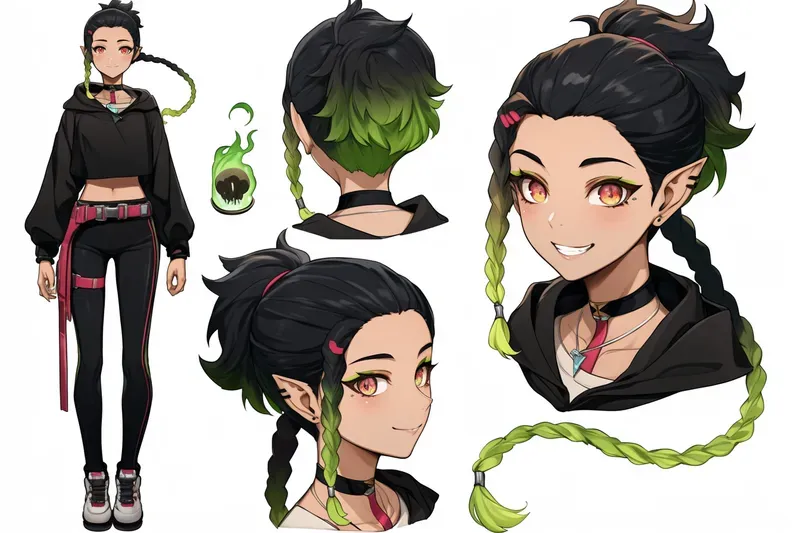 Anime Character Concept Sheets