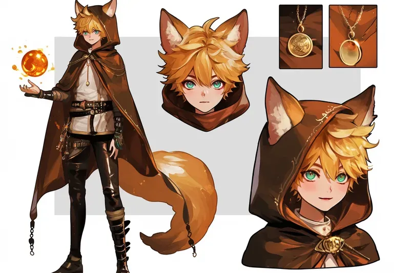 Anime Character Concept Sheets