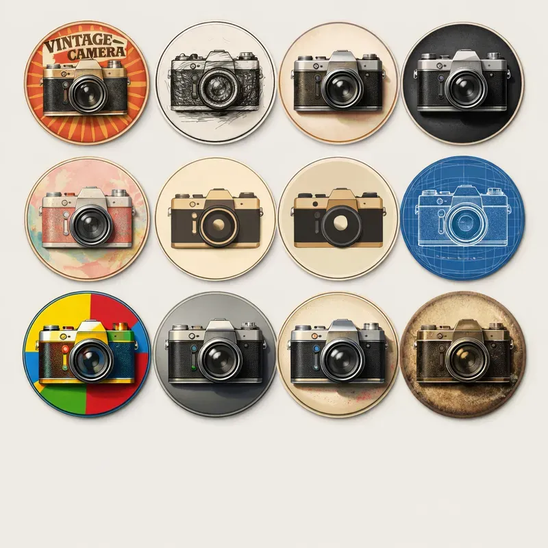Creative Style Grid Artwork Sets