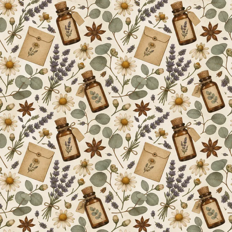 Artisan Apothecary Gouache Pattern Tiles