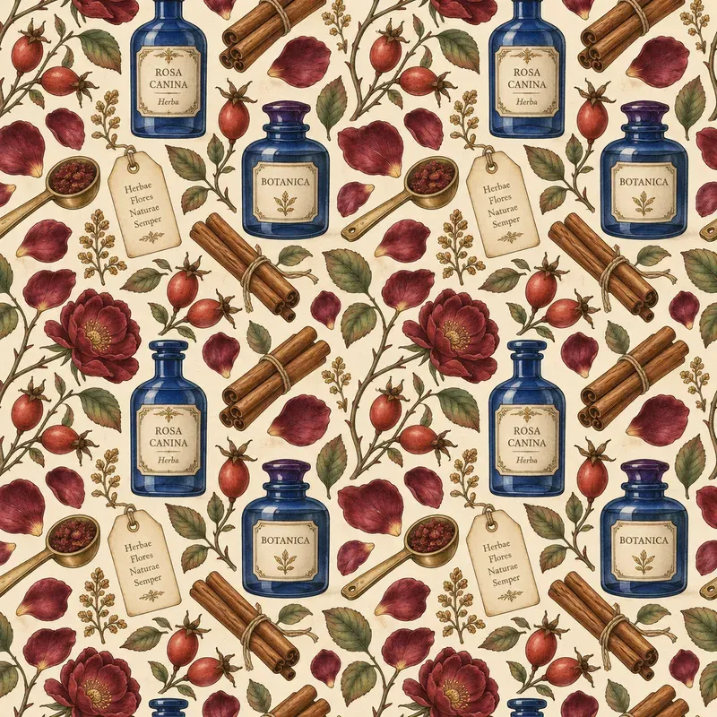 Artisan Apothecary Gouache Pattern Tiles