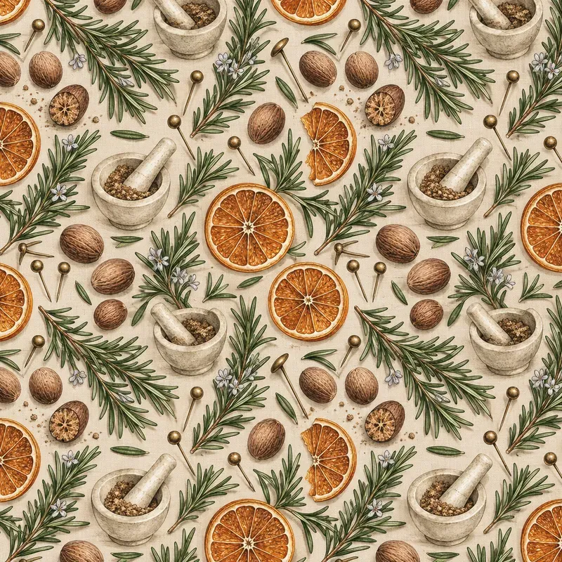 Artisan Apothecary Gouache Pattern Tiles