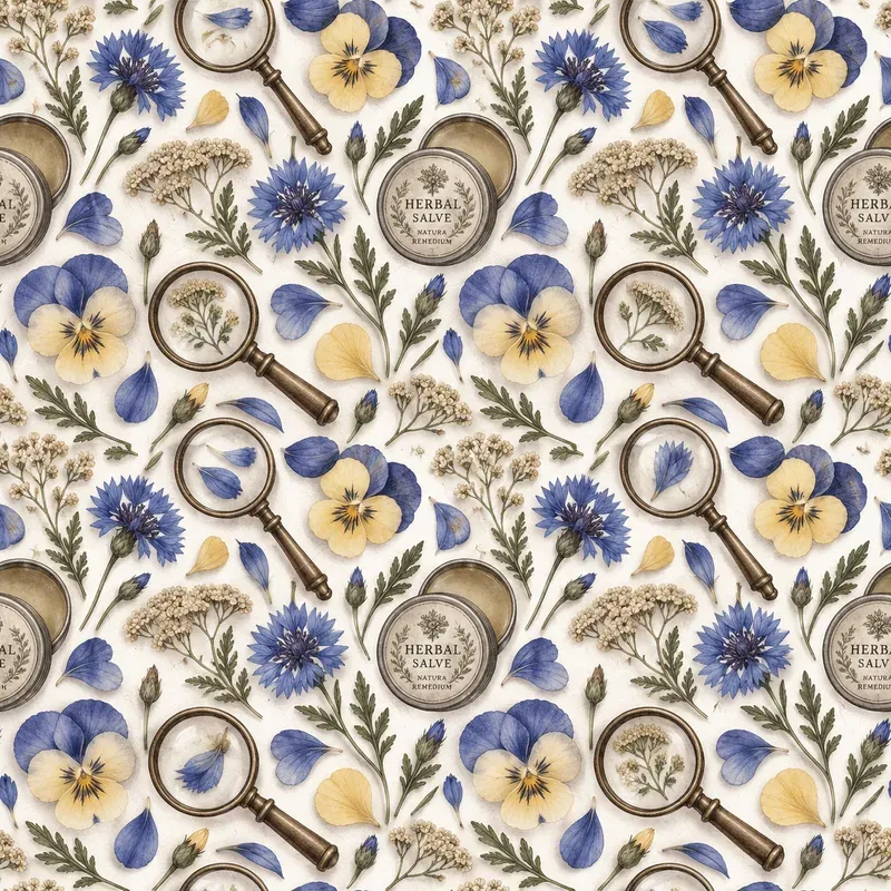Artisan Apothecary Gouache Pattern Tiles