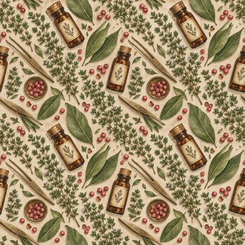 Artisan Apothecary Gouache Pattern Tiles