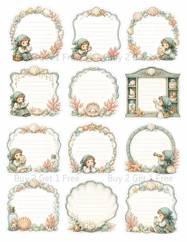 Kawaii Journaling Memo Frame Ephemera