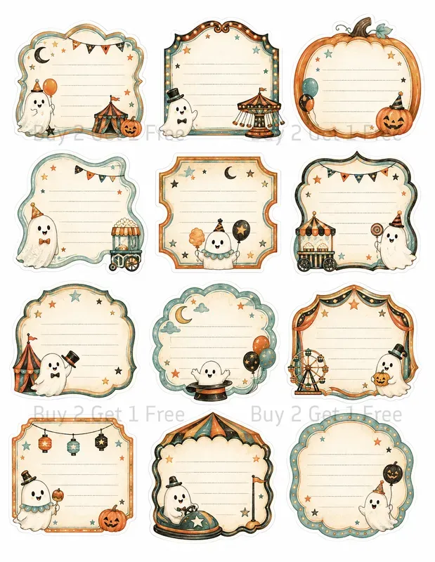 Kawaii Journaling Memo Frame Ephemera